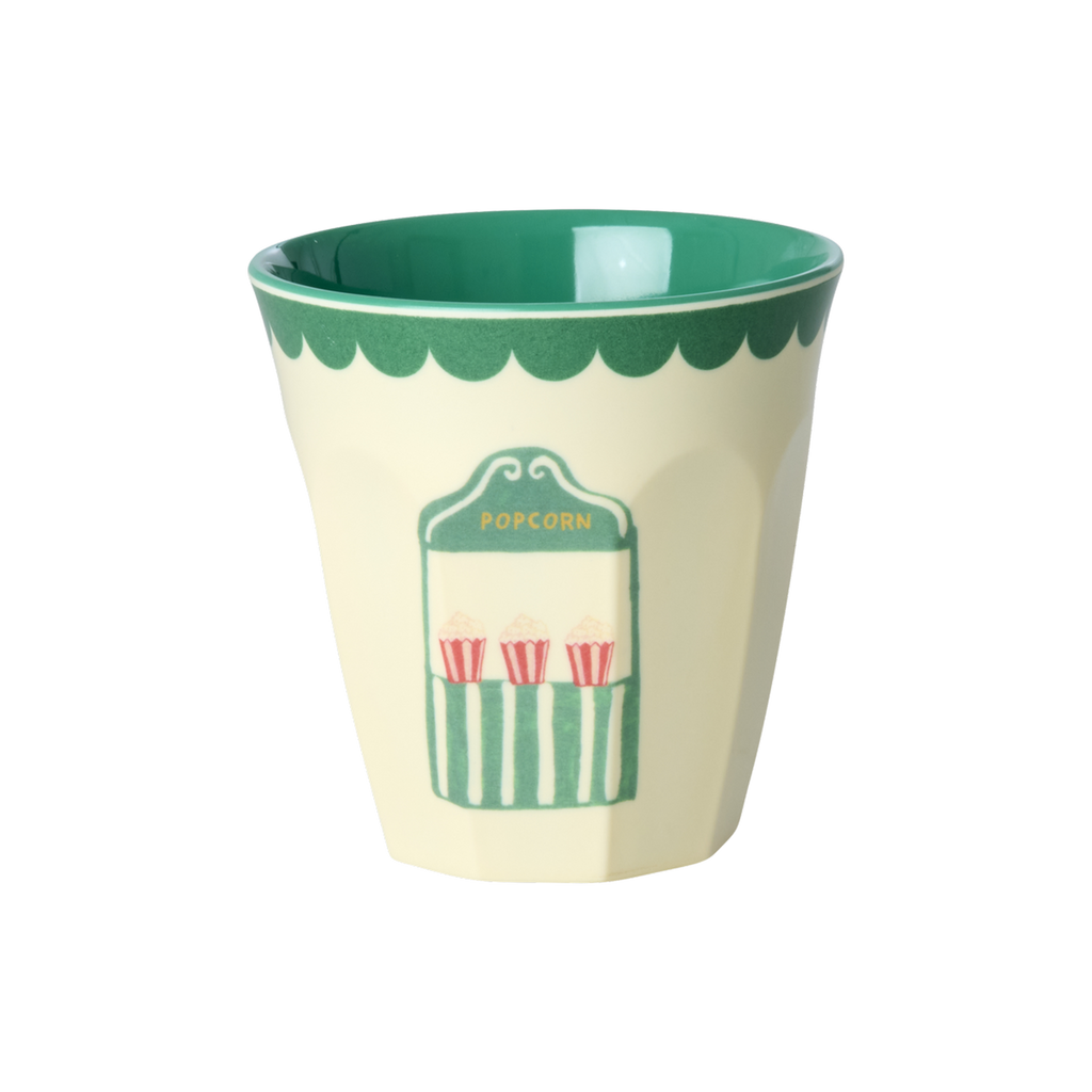 Melamine Kids Cups in Fun Fair Mint Prints - Small - 6 pcs. in Gift Box
