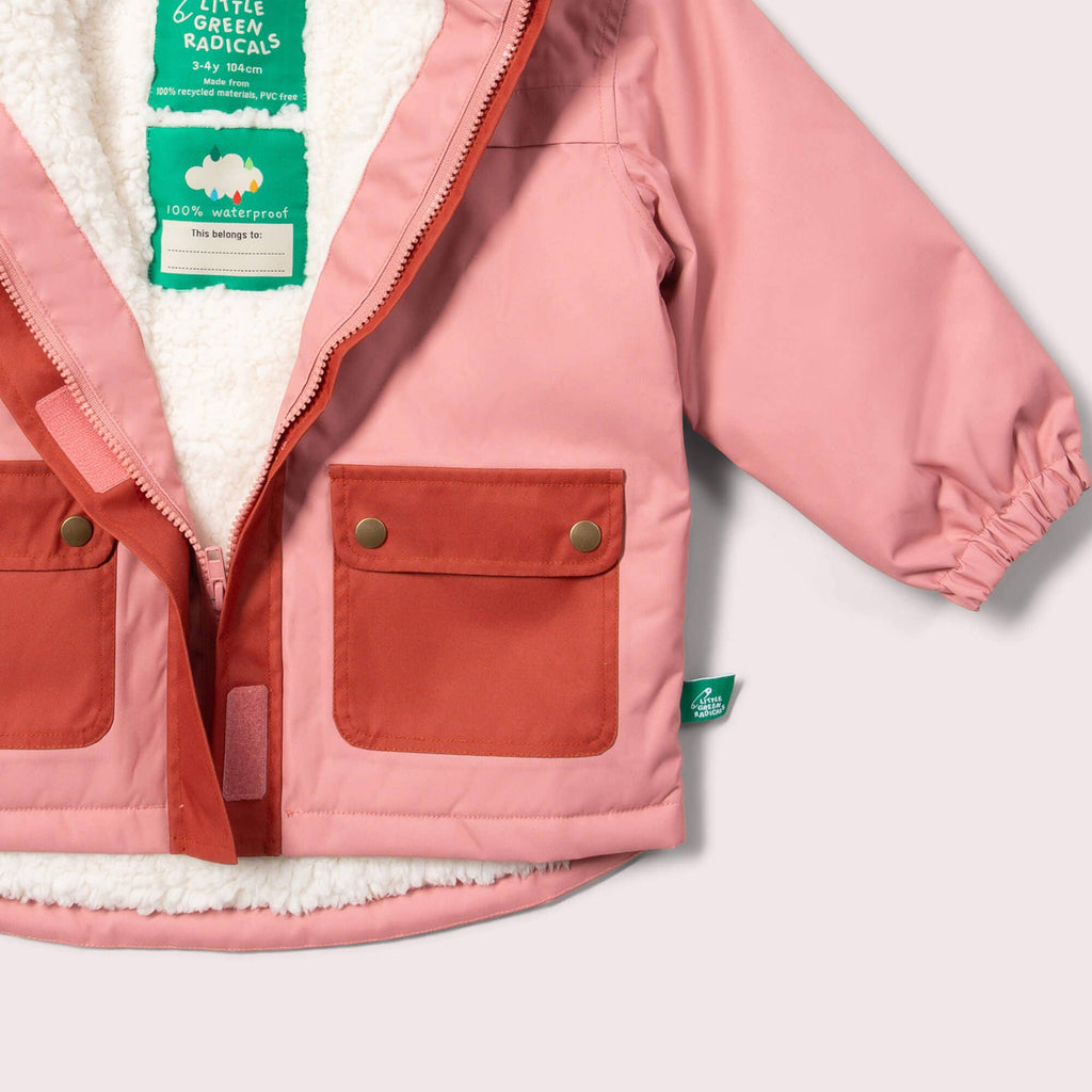 Coral Recycled Waterproof Winter Coat