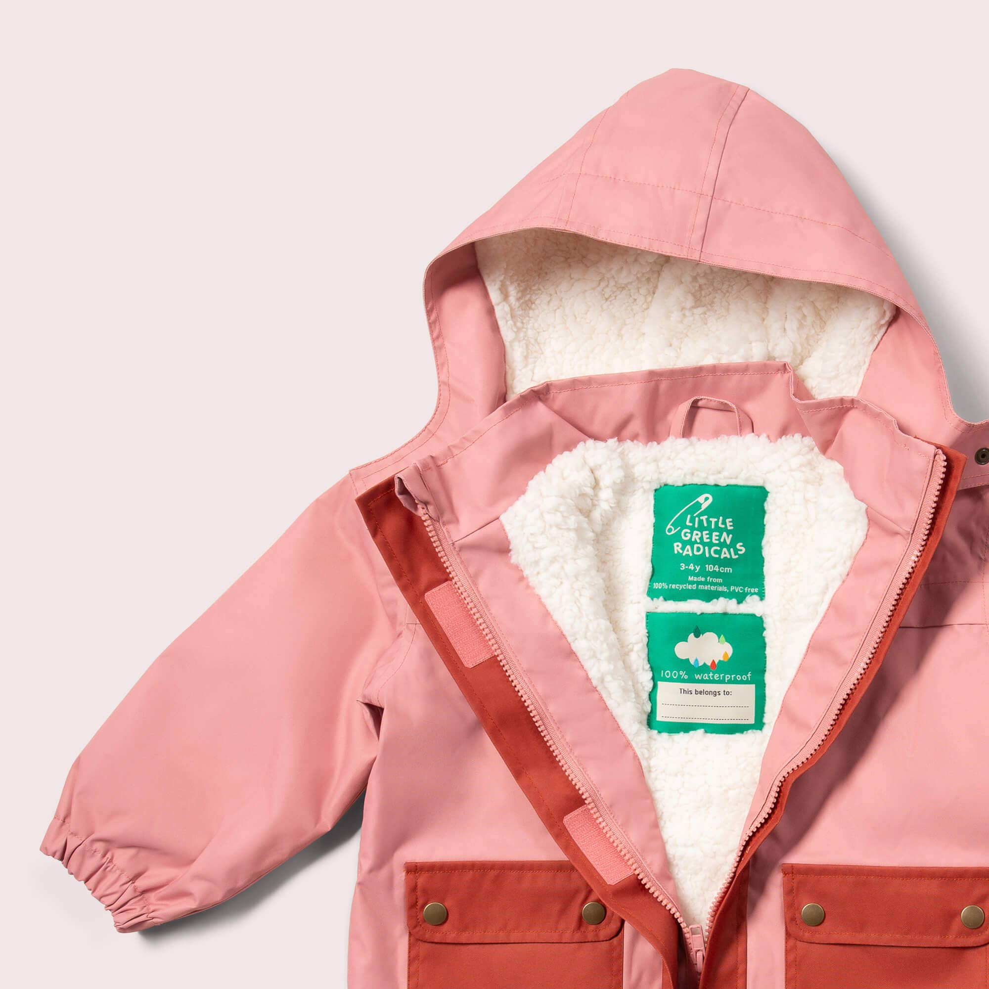 Coral Recycled Waterproof Winter Coat