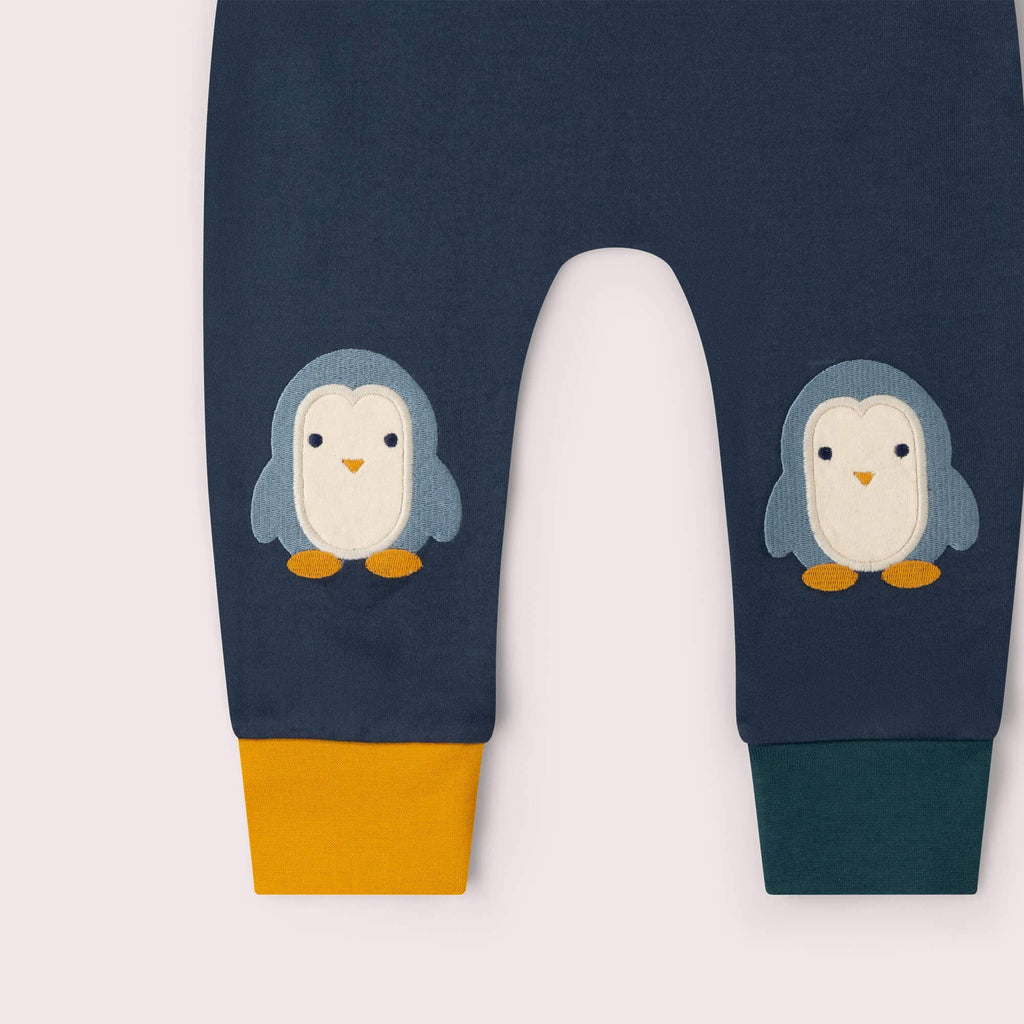 Blue Penguin Knee Patch Joggers