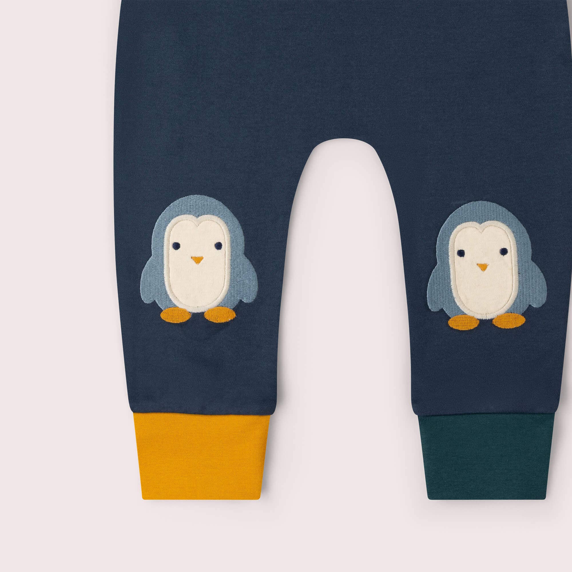 Blue Penguin Knee Patch Joggers