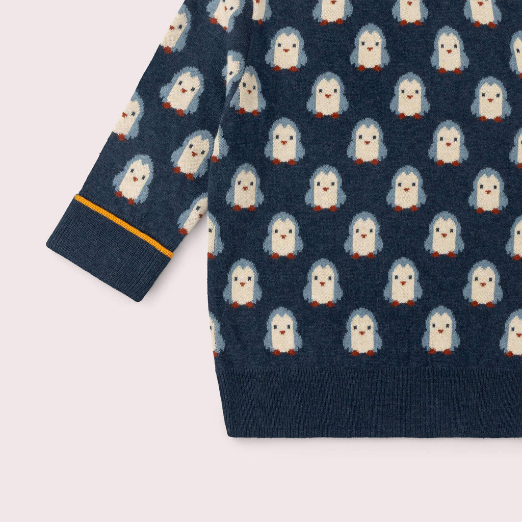 Blue Penguins Knitted Jumper