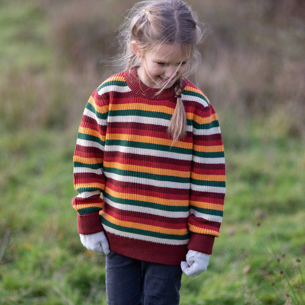 Hazel Rainbow Snuggly Knitted Jumper