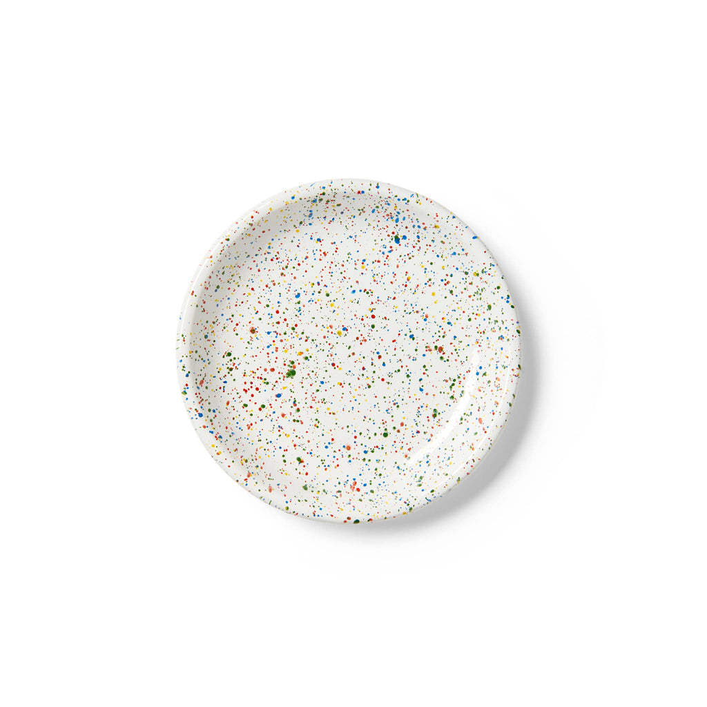 Rainbow Falls Enamelware Coupe Salad Plate