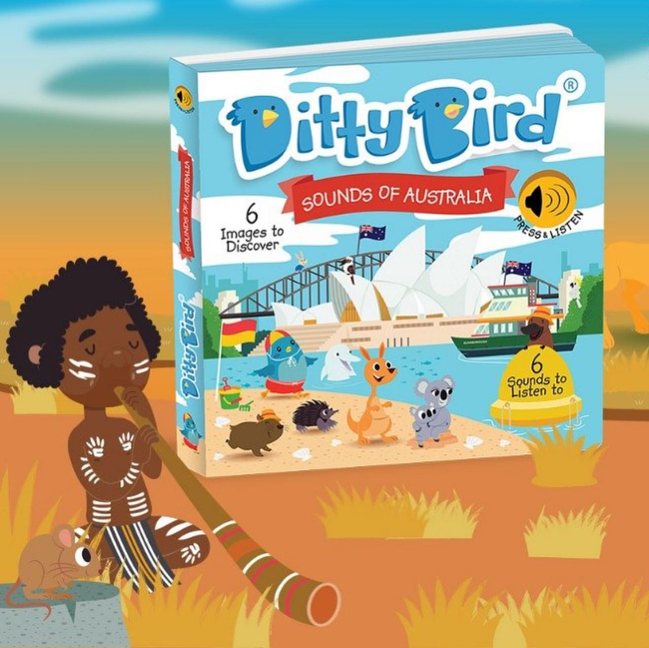 Ditty Bird Baby Sound Book: Sounds of Australia USB-C