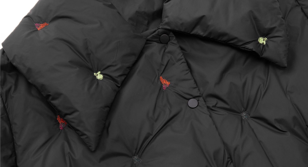 Children’s Down Coat – 90% White Duck Down, Mid-length, Turn-down Collar, Warm-keeping