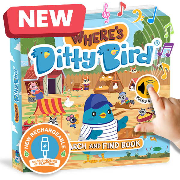 First Look and Find Activity Sound Book  toddlers 1- 3 USB-C