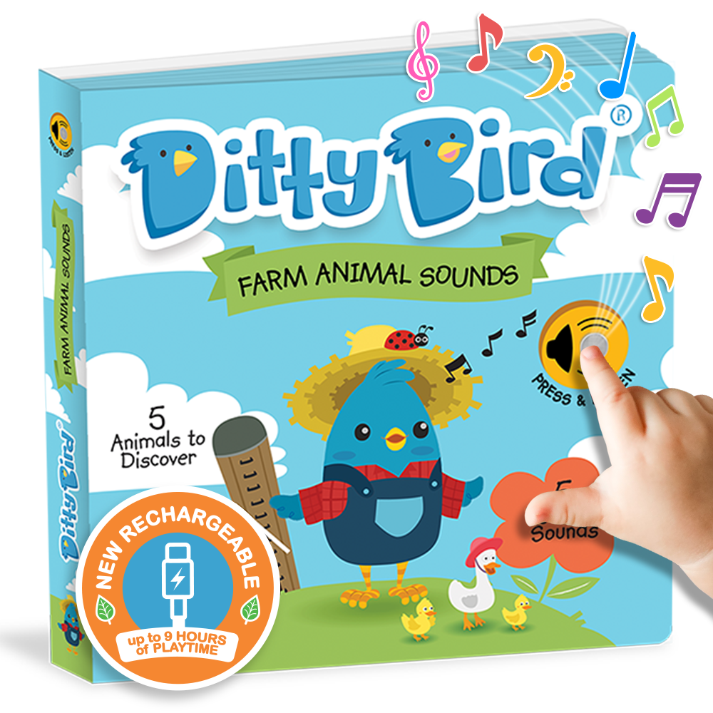 Ditty Bird Farm Animal | Baby Sound Book Farm USB-C