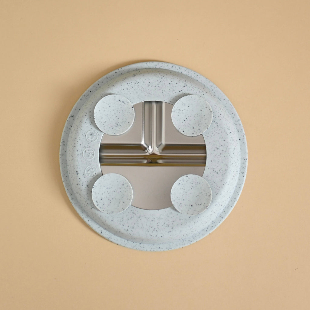Stainless & silicone suction plate - Ice