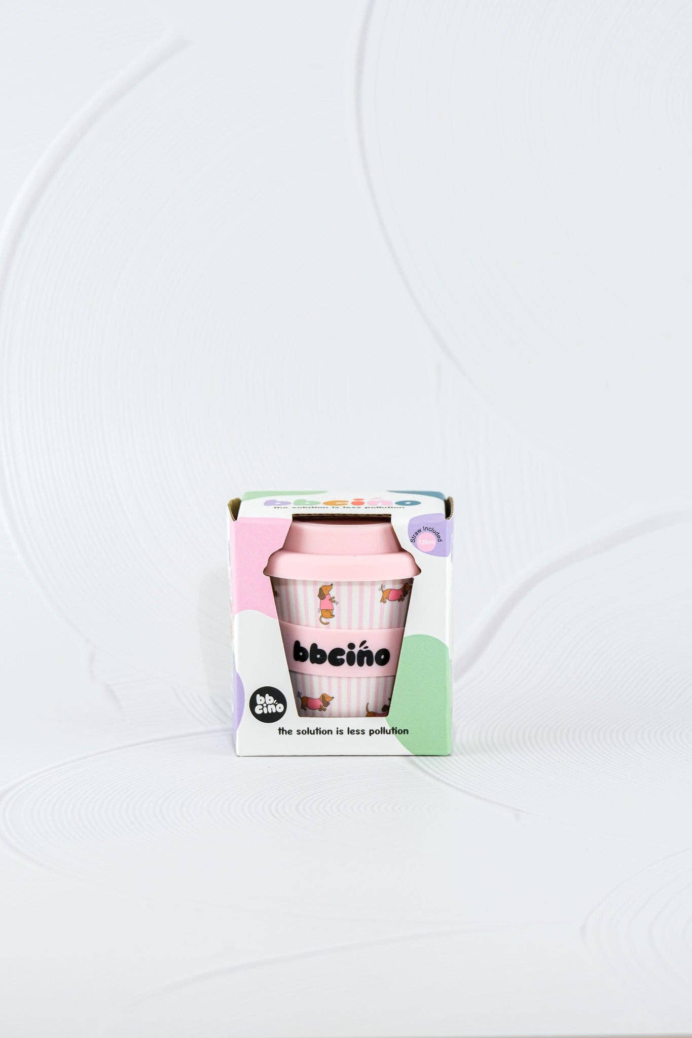 Dash in Pink Babycino Cup - 120ml (STRAW INCLUDED)