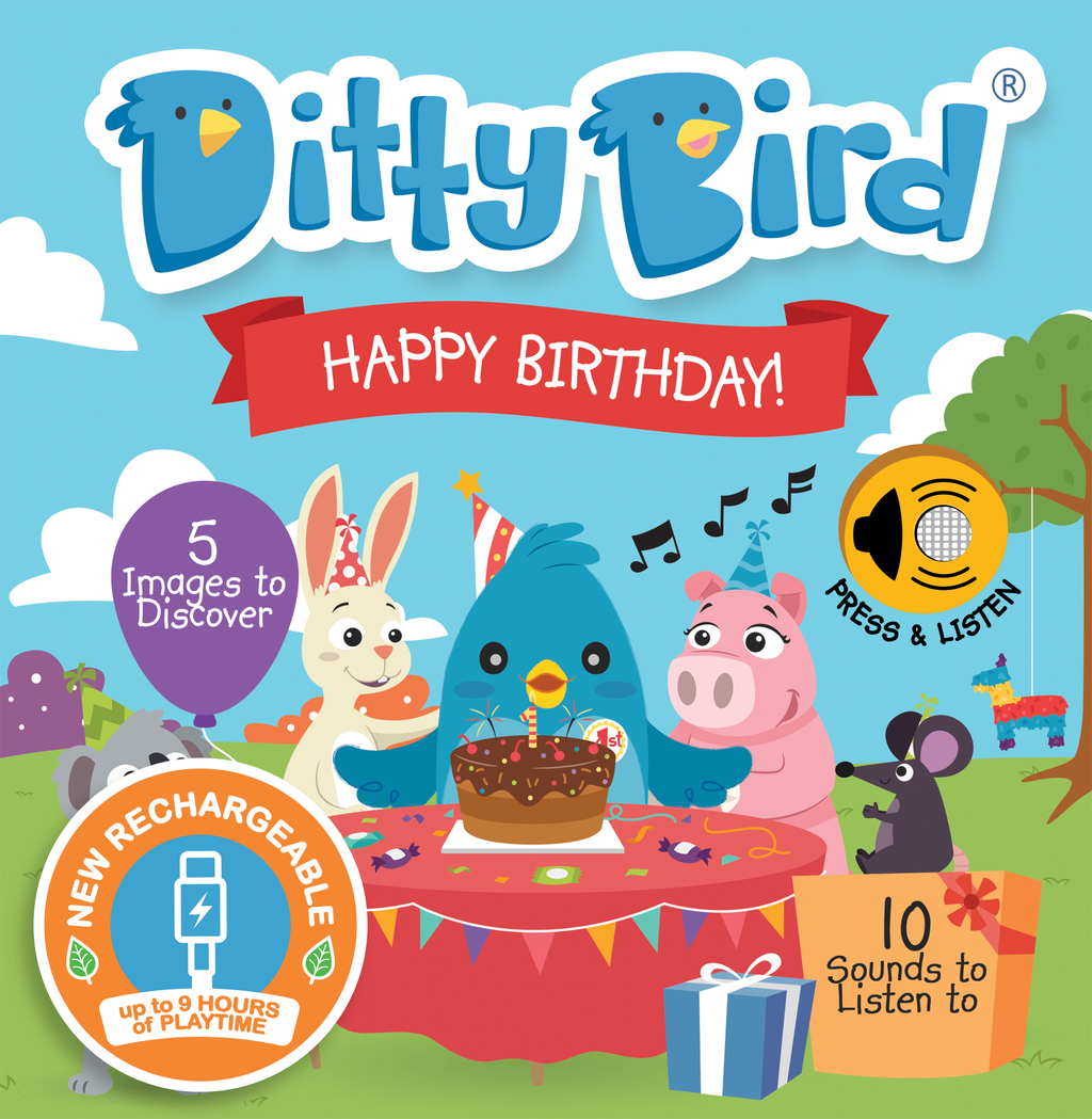 Birthday Book | Ditty Bird Happy Birthday (Gift&Card) USB-C