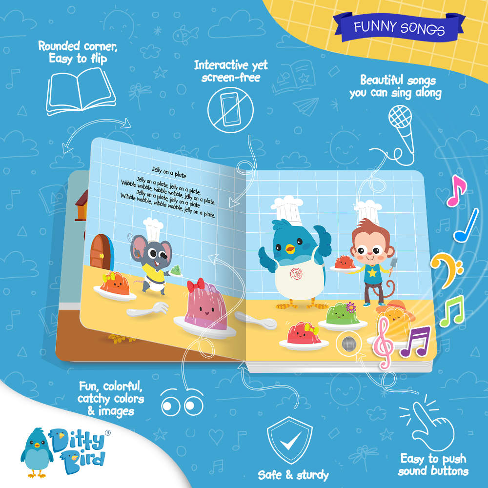 Ditty Bird Sound Book- BESTSELLER - Funny Songs USB-C