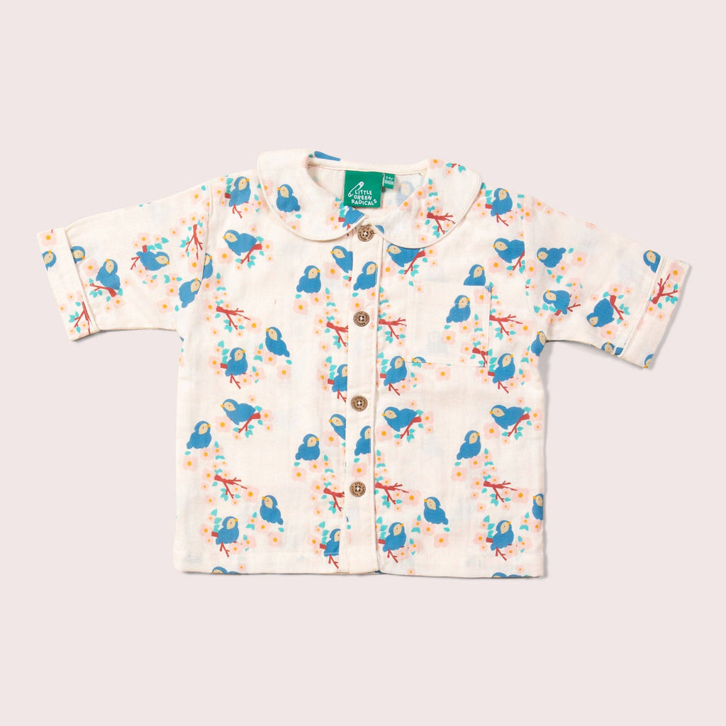 Bluebirds Pyjama Short Set NOT AVAILABLE for USA/AUS/CAN