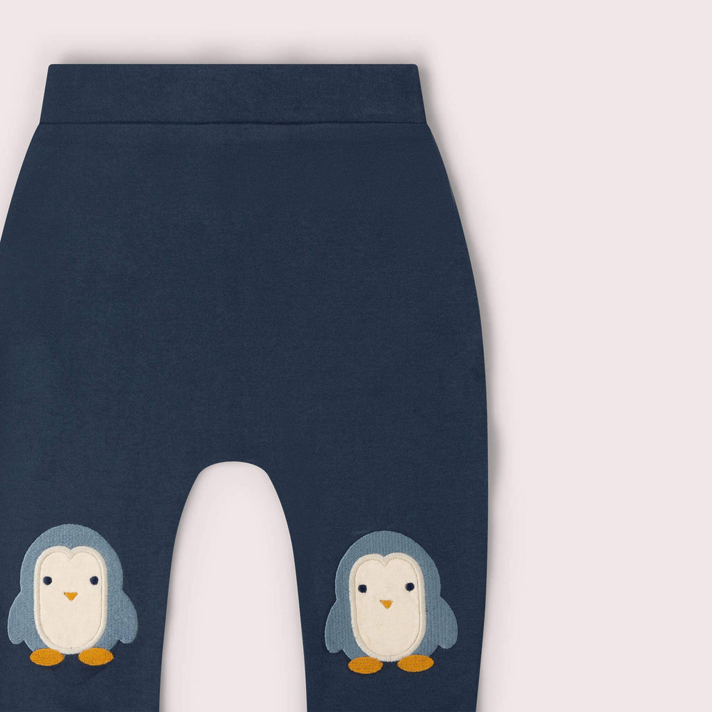 Blue Penguin Knee Patch Joggers