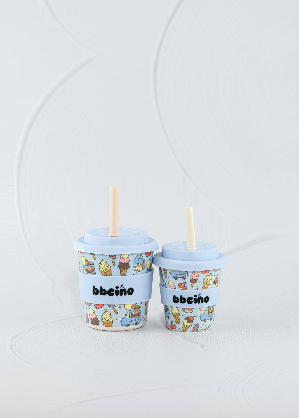 Scoops in Blue Babycino Cup - 120ml (STRAW INCLUDED)