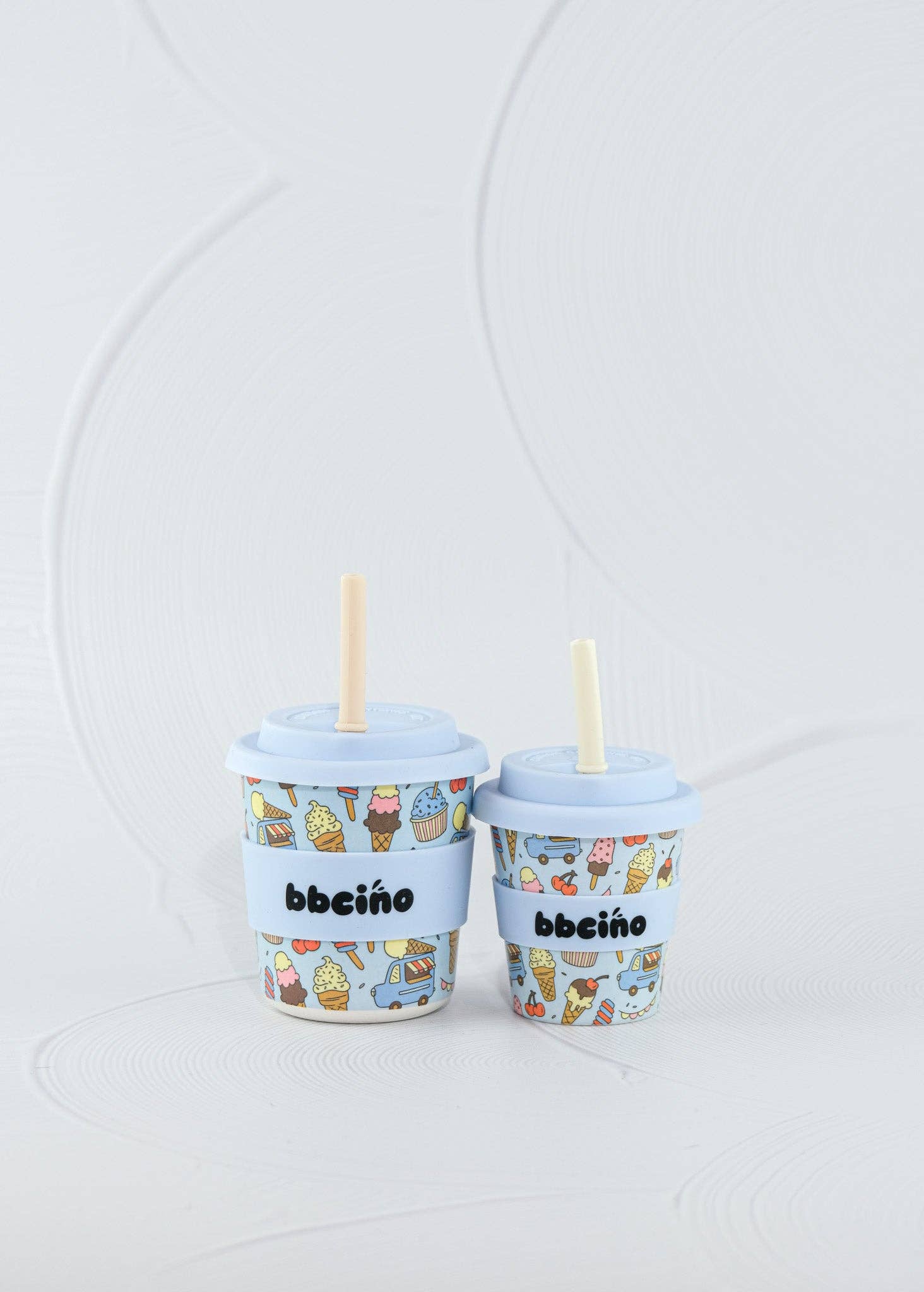 Scoops in Blue Babycino Cup - 120ml (STRAW INCLUDED)