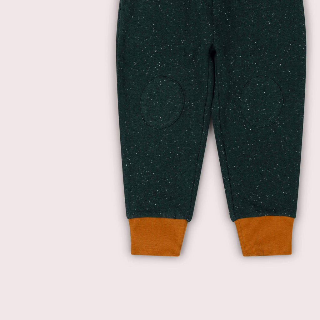 Forest Green Knee Patch Cosy Joggers