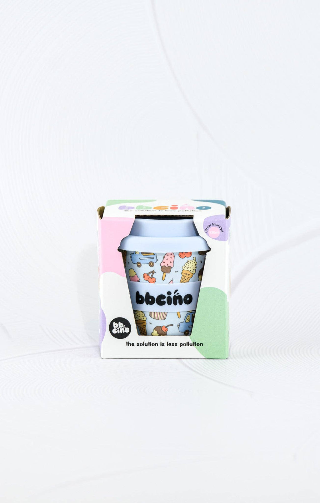 Scoops in Blue Babycino Cup - 120ml (STRAW INCLUDED)