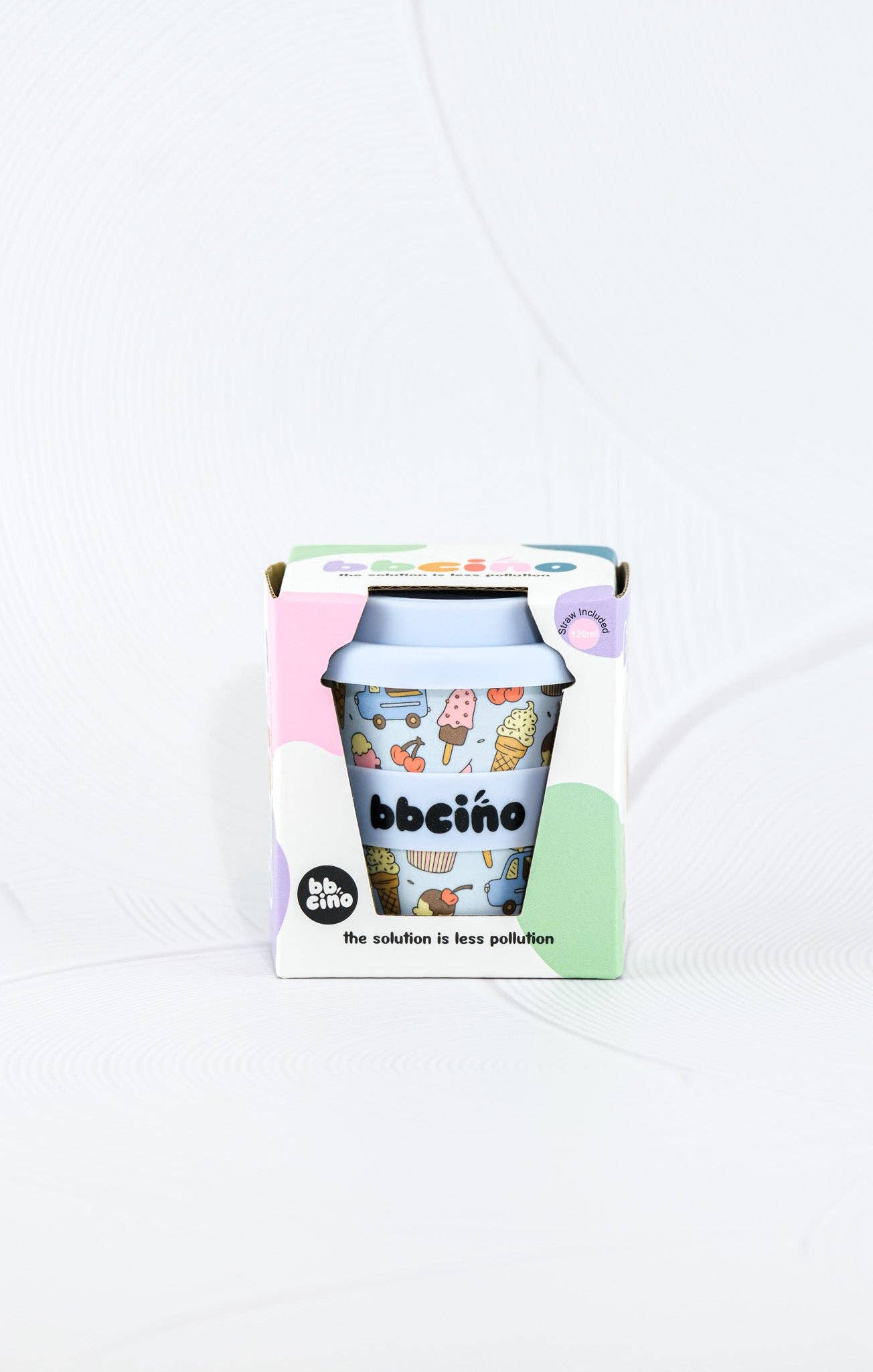 Scoops in Blue Babycino Cup - 120ml (STRAW INCLUDED)