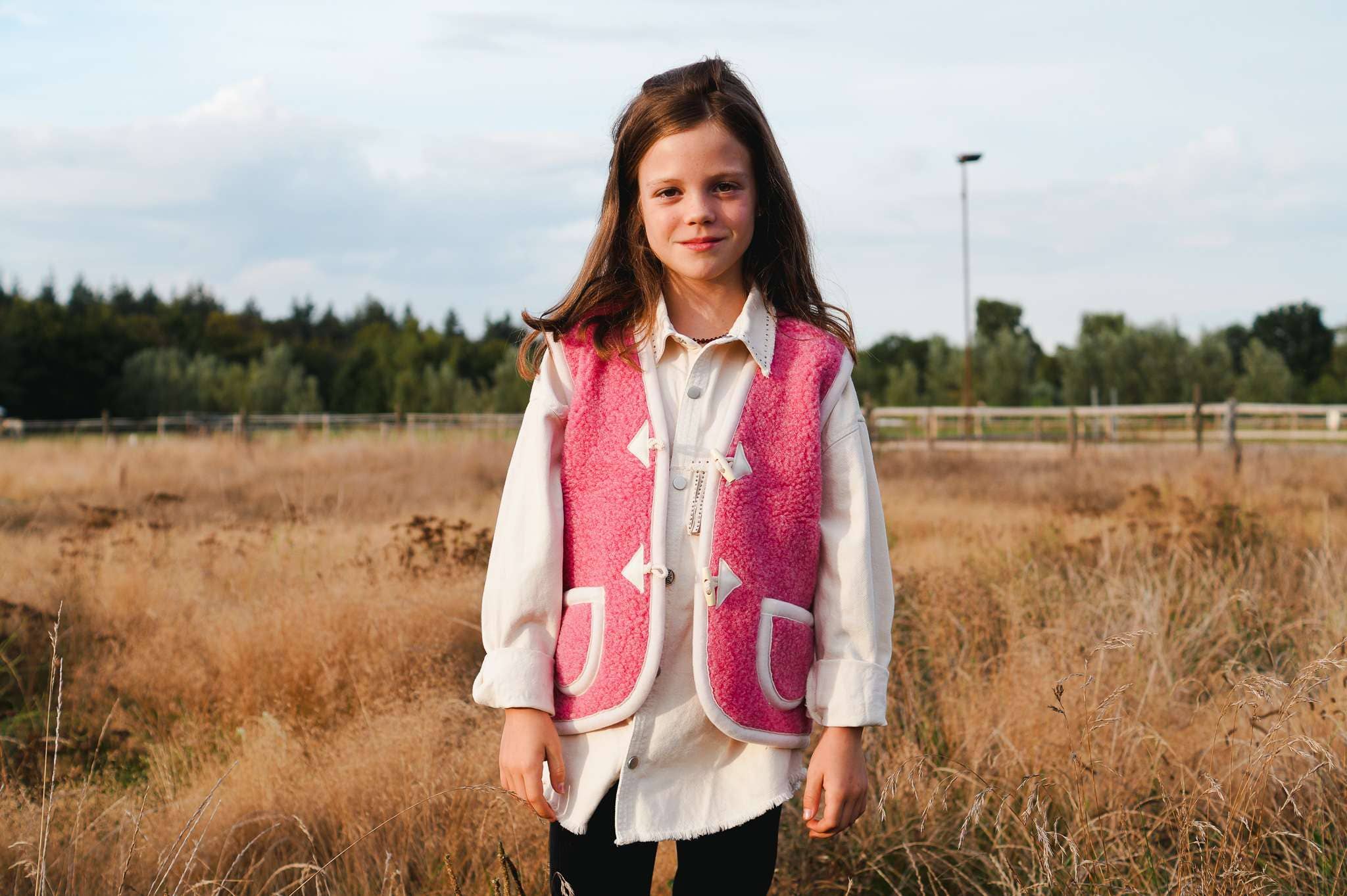 Wollen Bodywarmer - Bubble Tea Pink