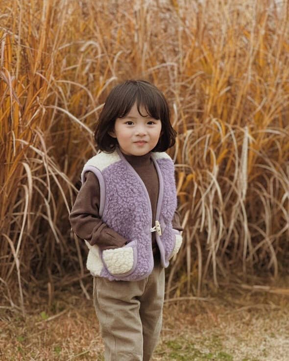 Wollen bodywarmer - Lavender Tea