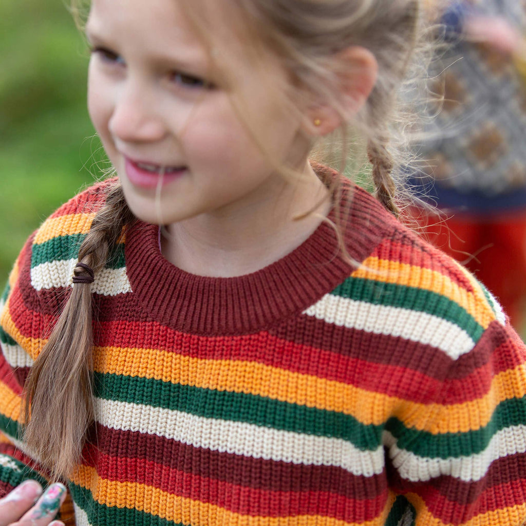 Hazel Rainbow Snuggly Knitted Jumper