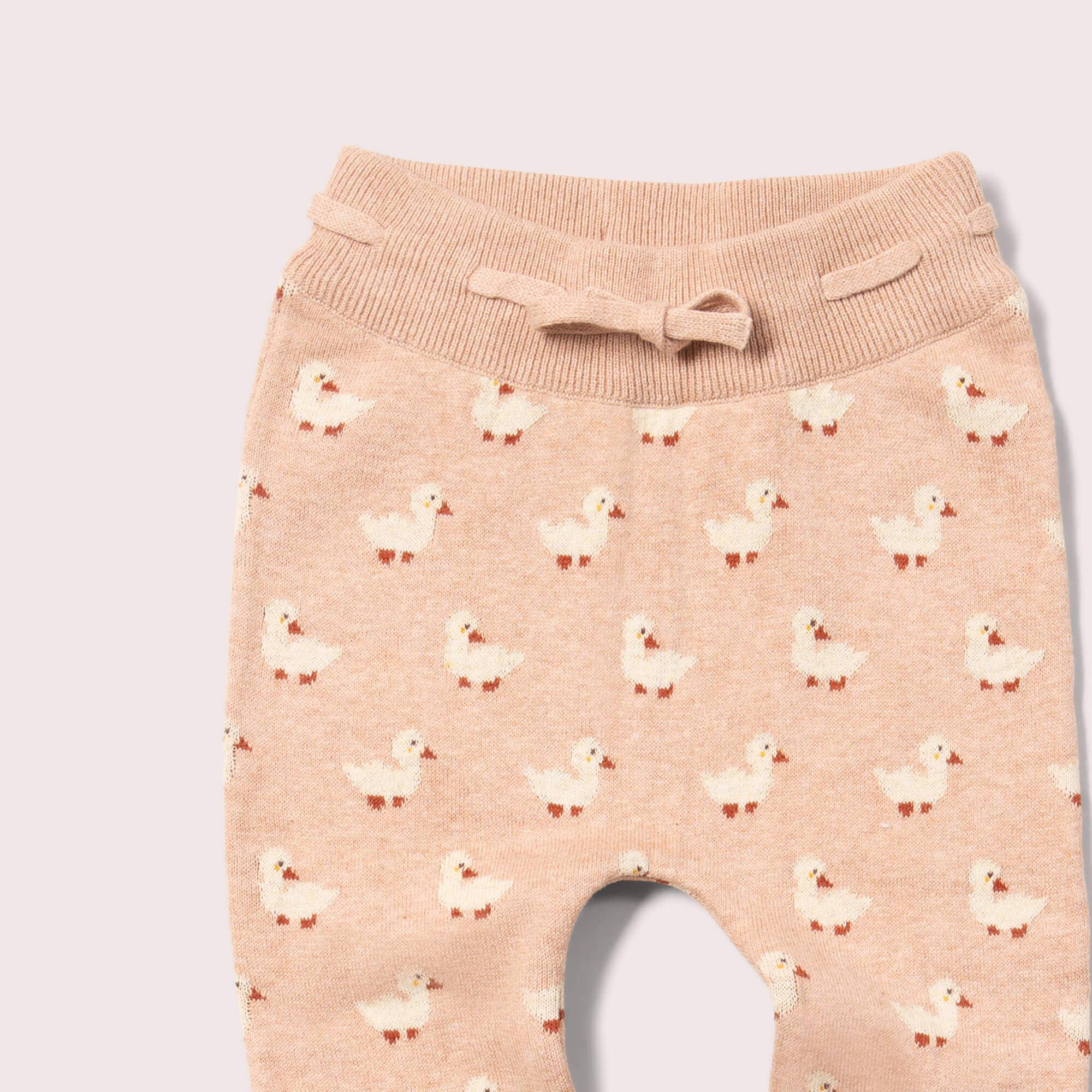 Puddle Ducks Tie Waist Knitted Joggers