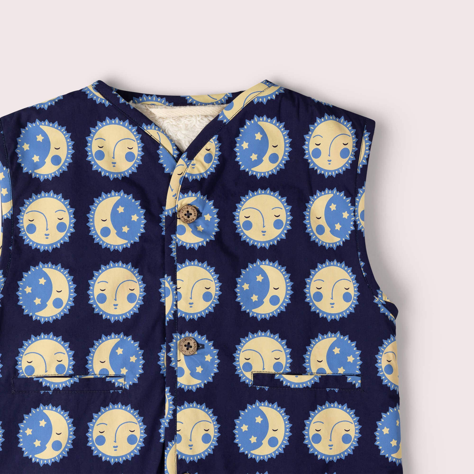 Sun Folk Sherpa Lined Reversible Gilet
