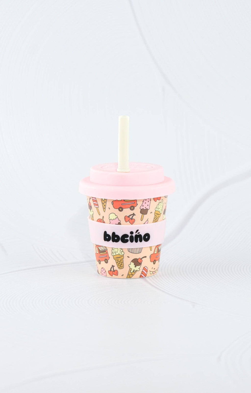 Scoops in Pink Babycino Cup - 120ml (STRAW INCLUDED)