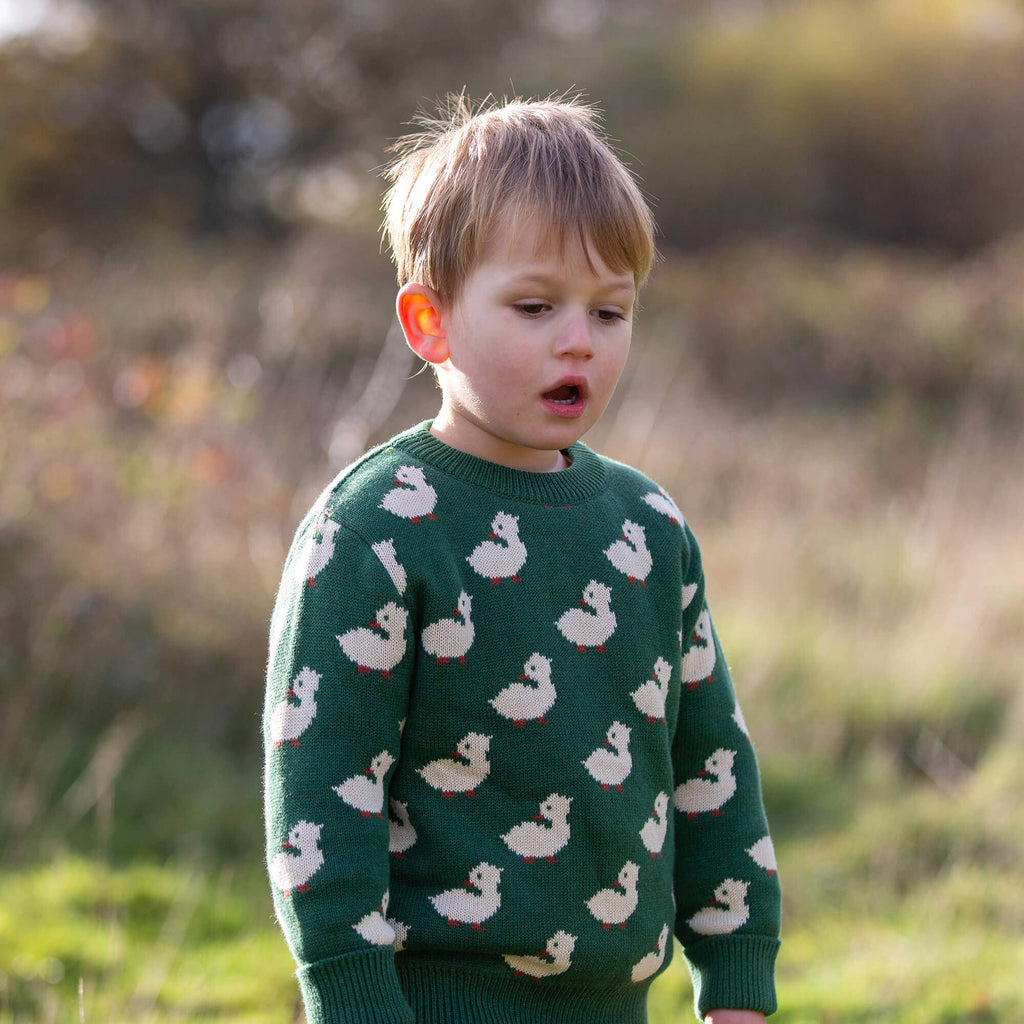 Olive Ducks Snuggly Knitted Jumper