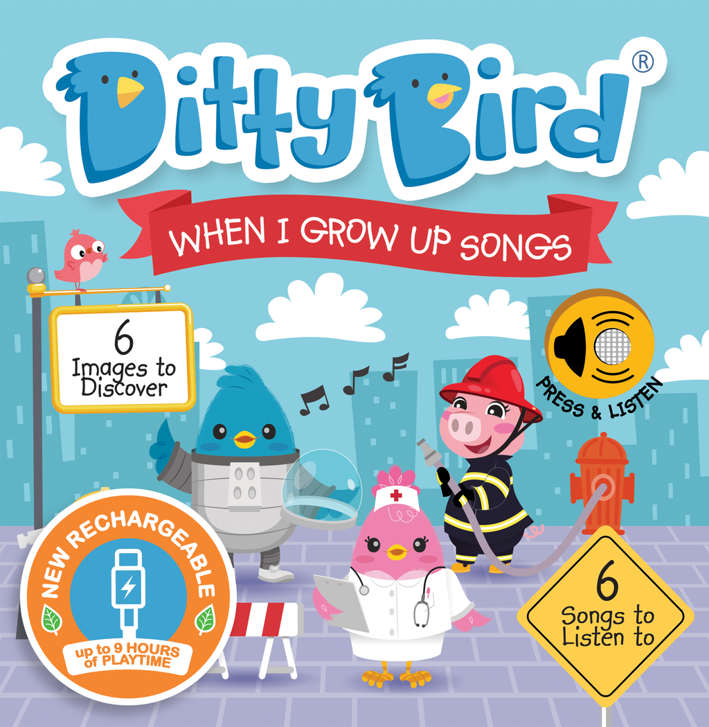 Fireman, Astronaut | Ditty Bird When I Grow Up Songs USB-C