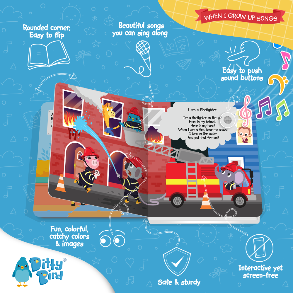 Fireman, Astronaut | Ditty Bird When I Grow Up Songs USB-C