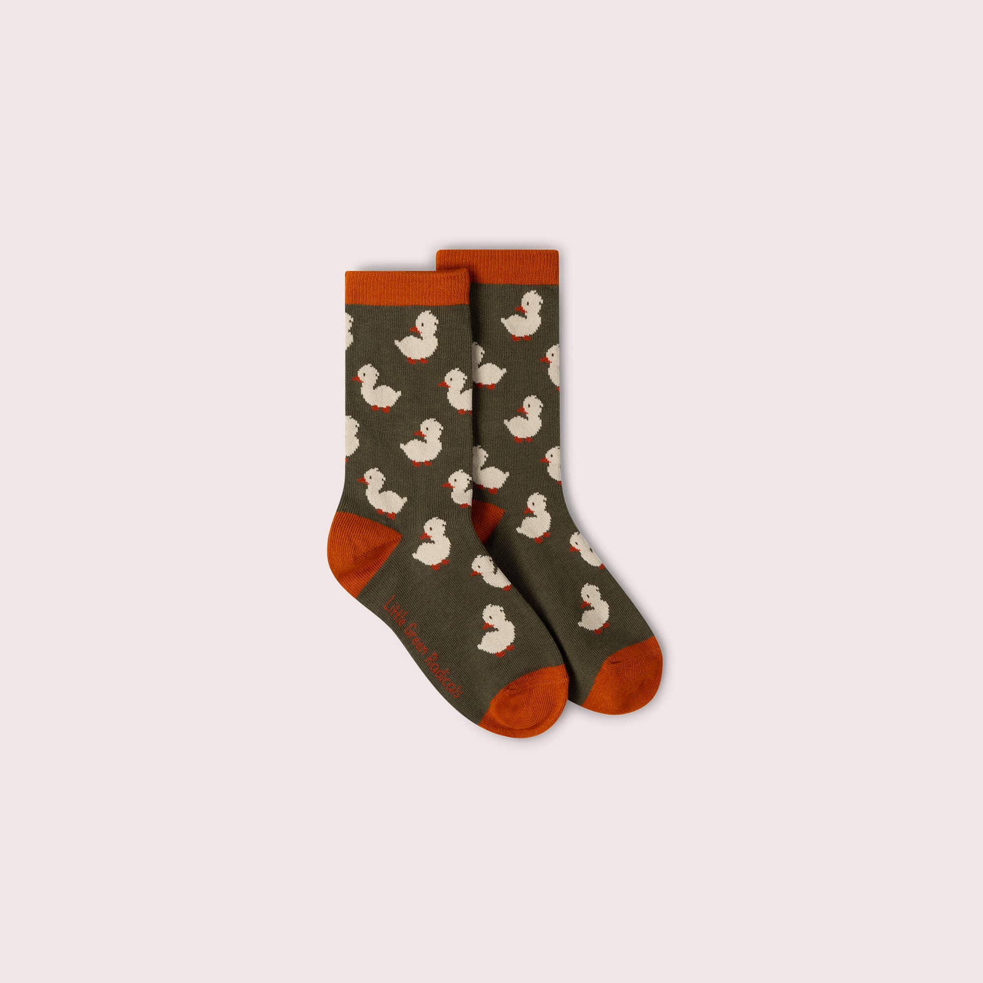 Olive Ducks Ankle Socks 5 Pack