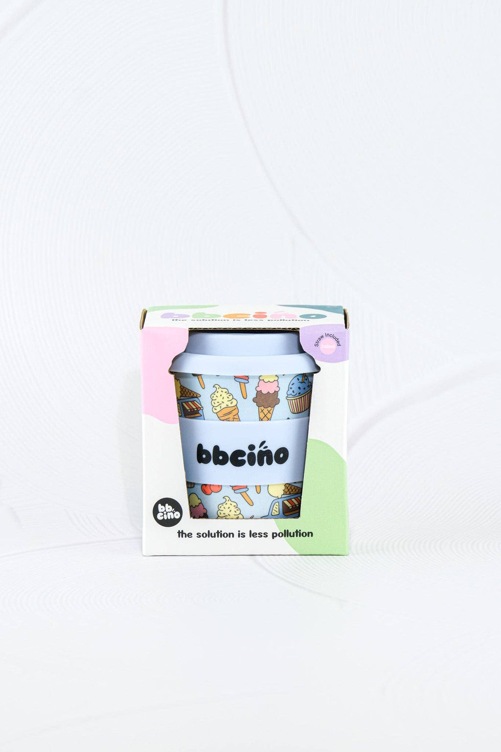 Scoops in Blue Kids Keep Cup - 240ml (STRAW INCLUDED)