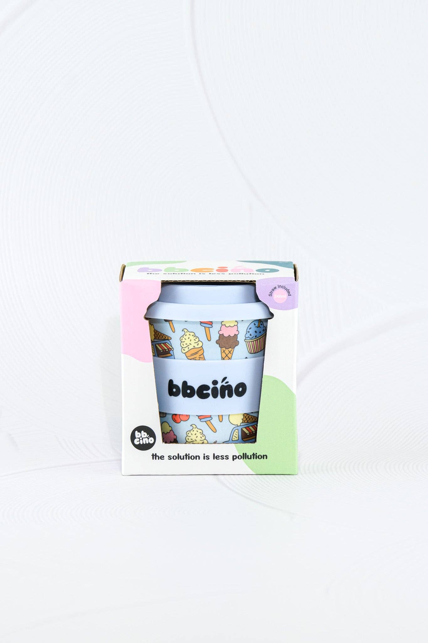 Scoops in Blue Kids Keep Cup - 240ml (STRAW INCLUDED)