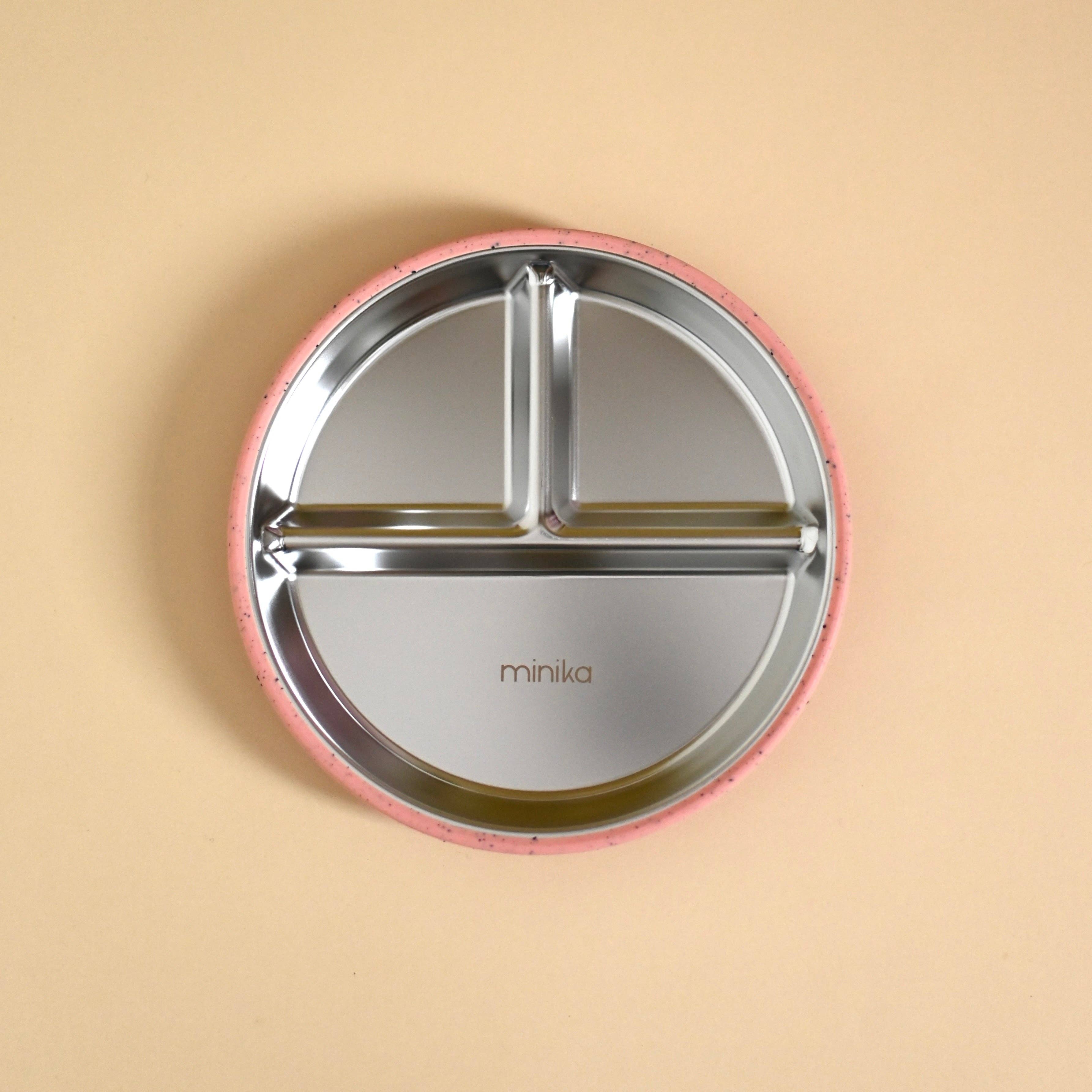 Stainless & silicone suction plate - Sorbet
