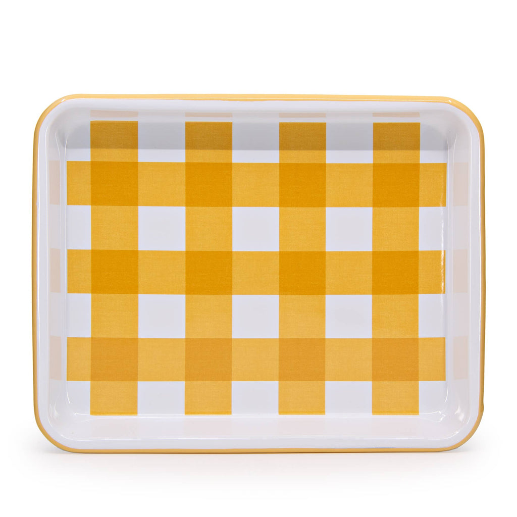 Max Humphrey x CCH Gingham Enamelware Small Rectangle Tray