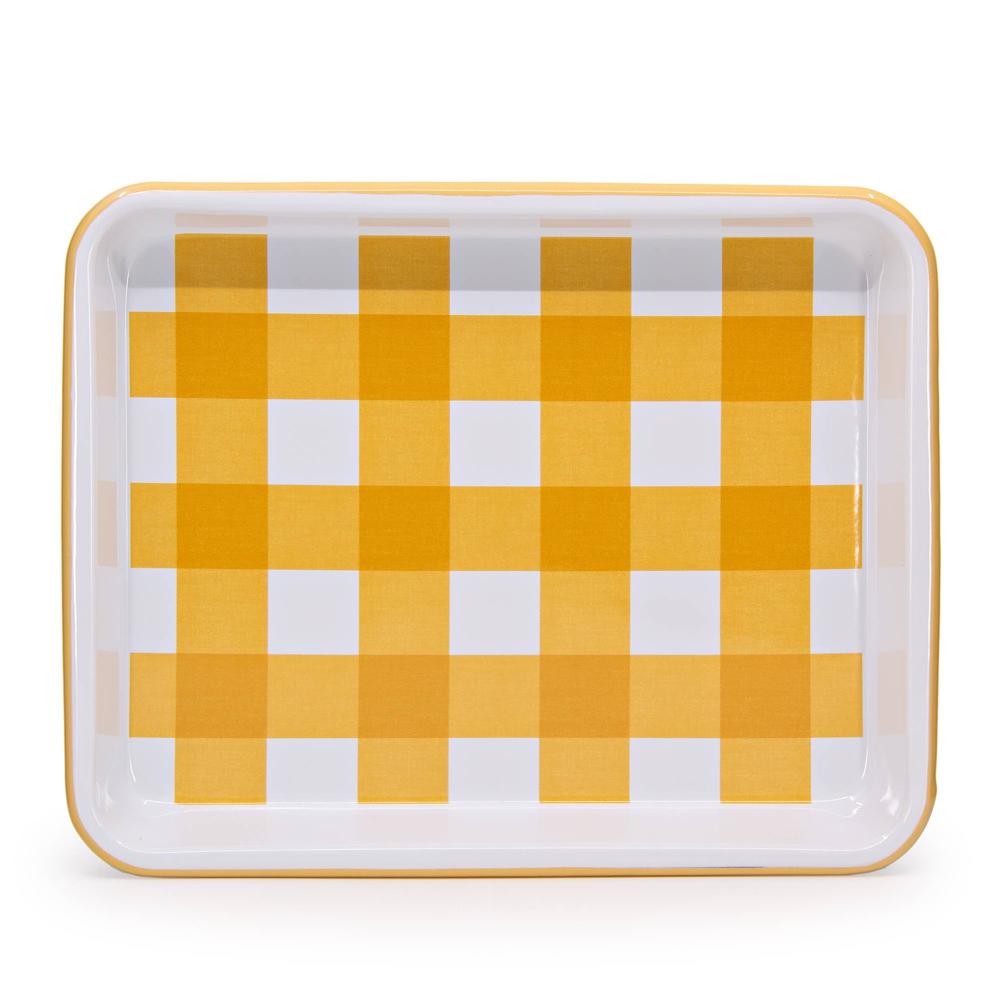 Max Humphrey x CCH Gingham Enamelware Small Rectangle Tray