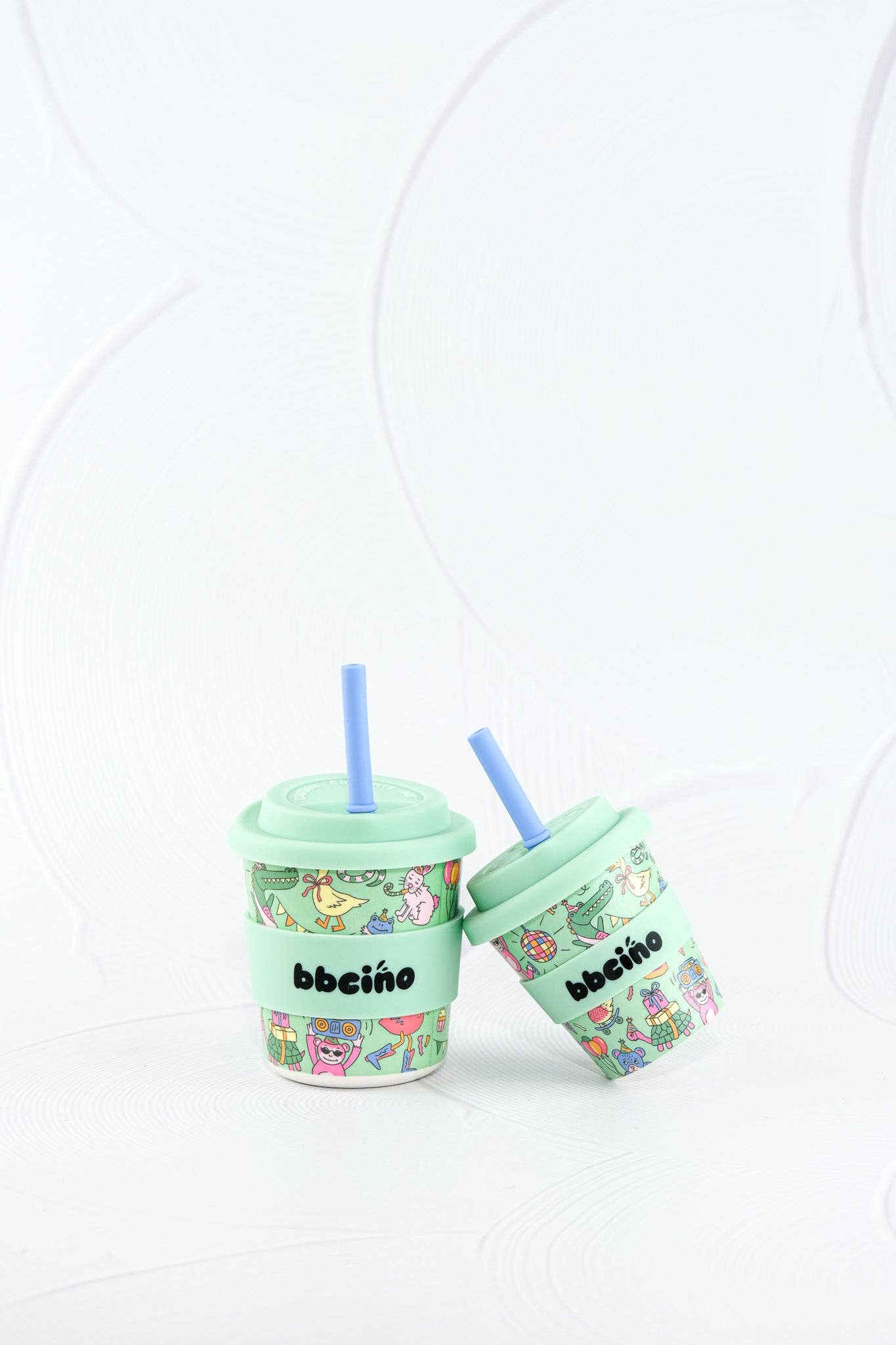 Party Animal in Green Kids Keep Cup - 240ml (STRAW INCLUDED)
