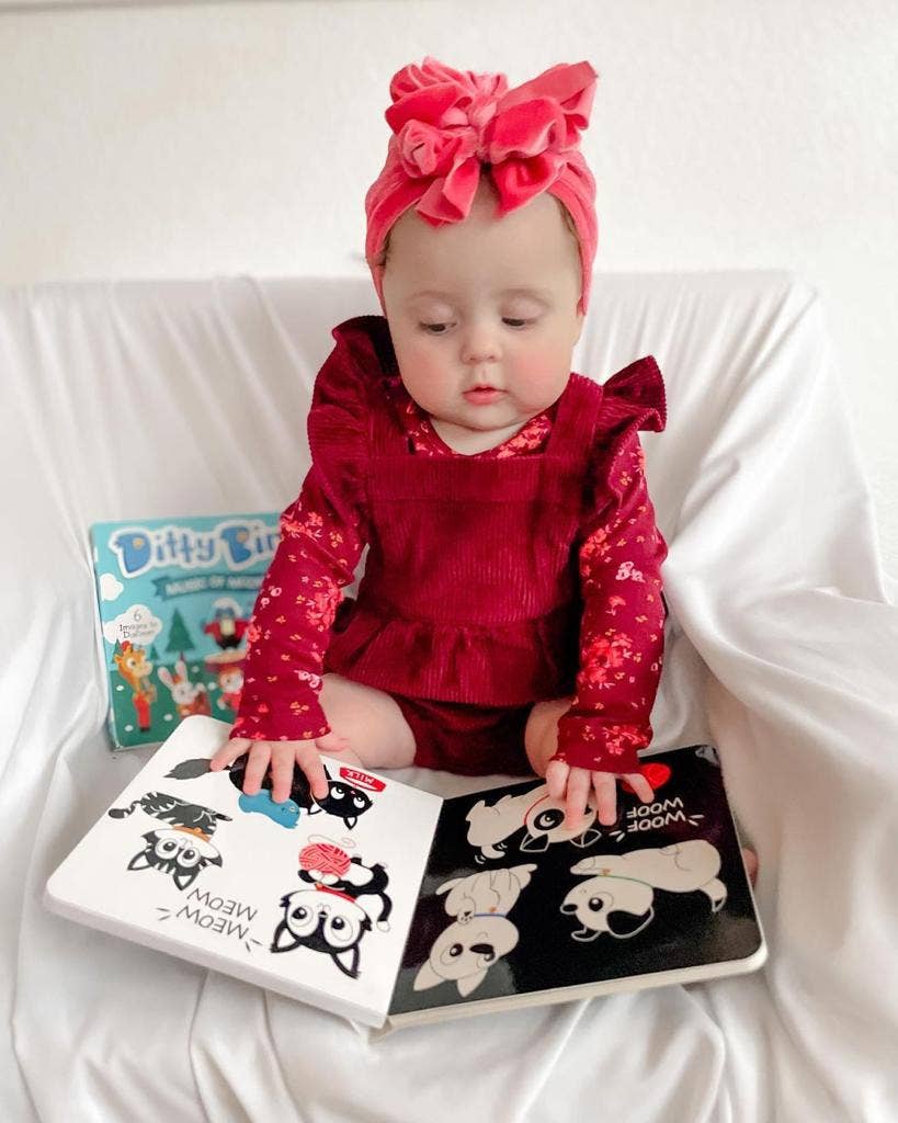 Ditty Bird: Black and White Sound book - New born - USB-C