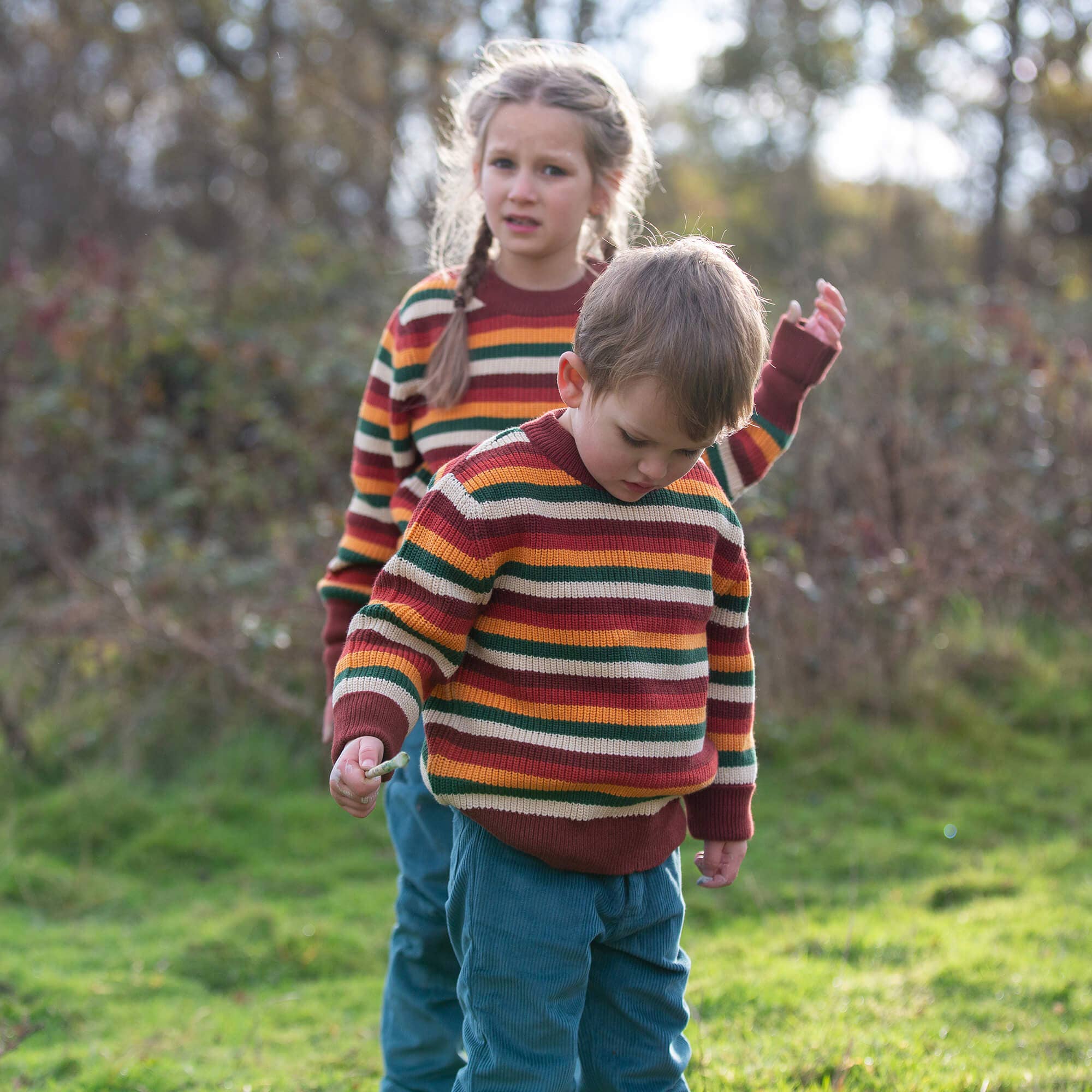 Hazel Rainbow Snuggly Knitted Jumper