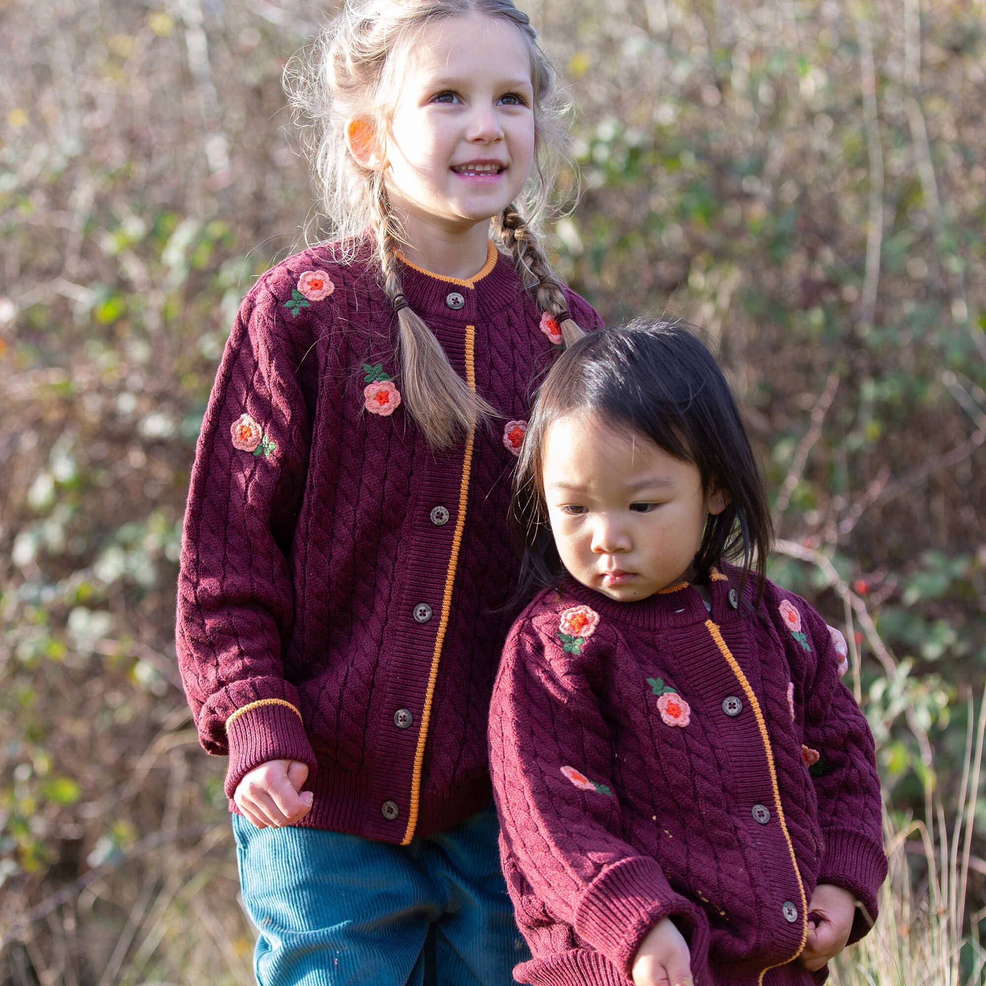 Berry Petal Snuggly Knitted Cardigan