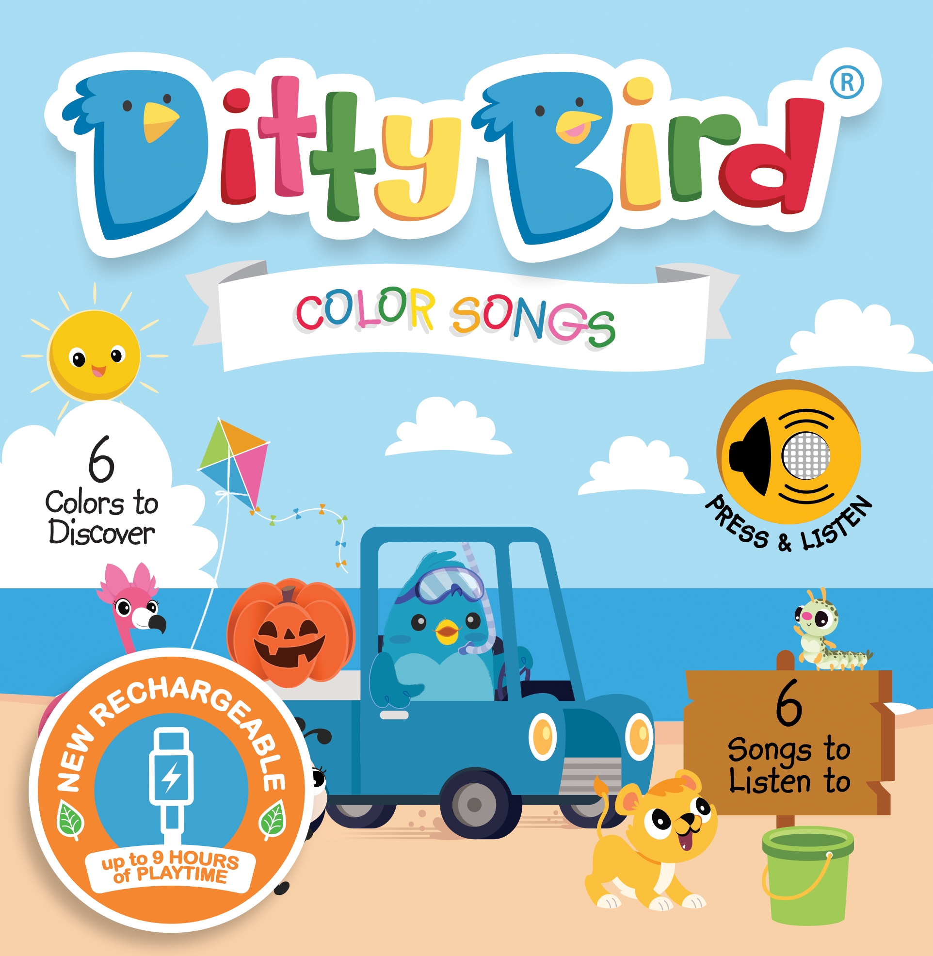 Color Songs | Ditty Bird Sound Book - USB-C