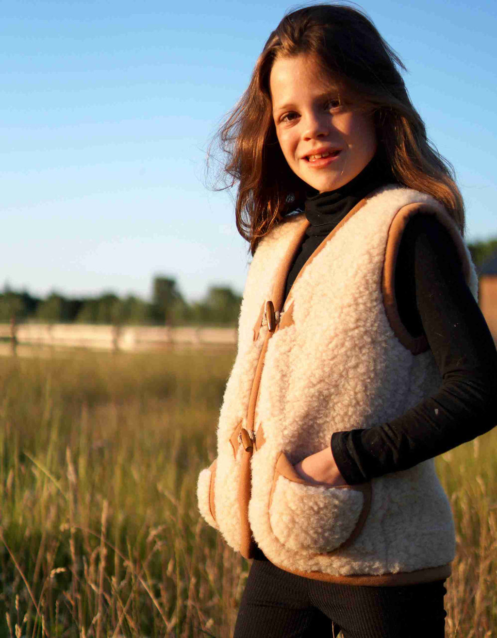 Wollen bodywarmer - Macchiato