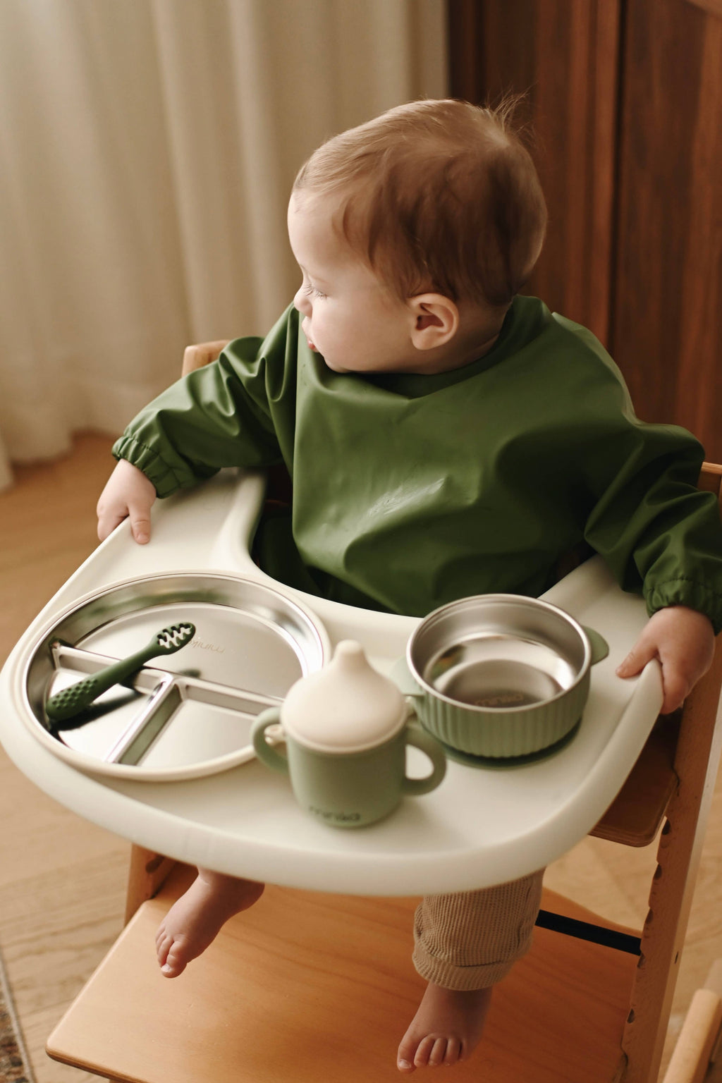 Stainless & silicone suction plate - Sorbet