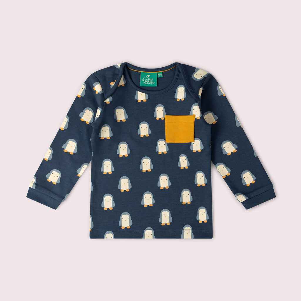 Blue Penguins Organic T-Shirt & Jogger Playset