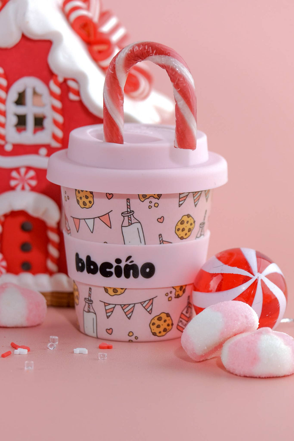Tough Cookie in Pink Babycino Cup - 120ml (STRAW INCLUDED)