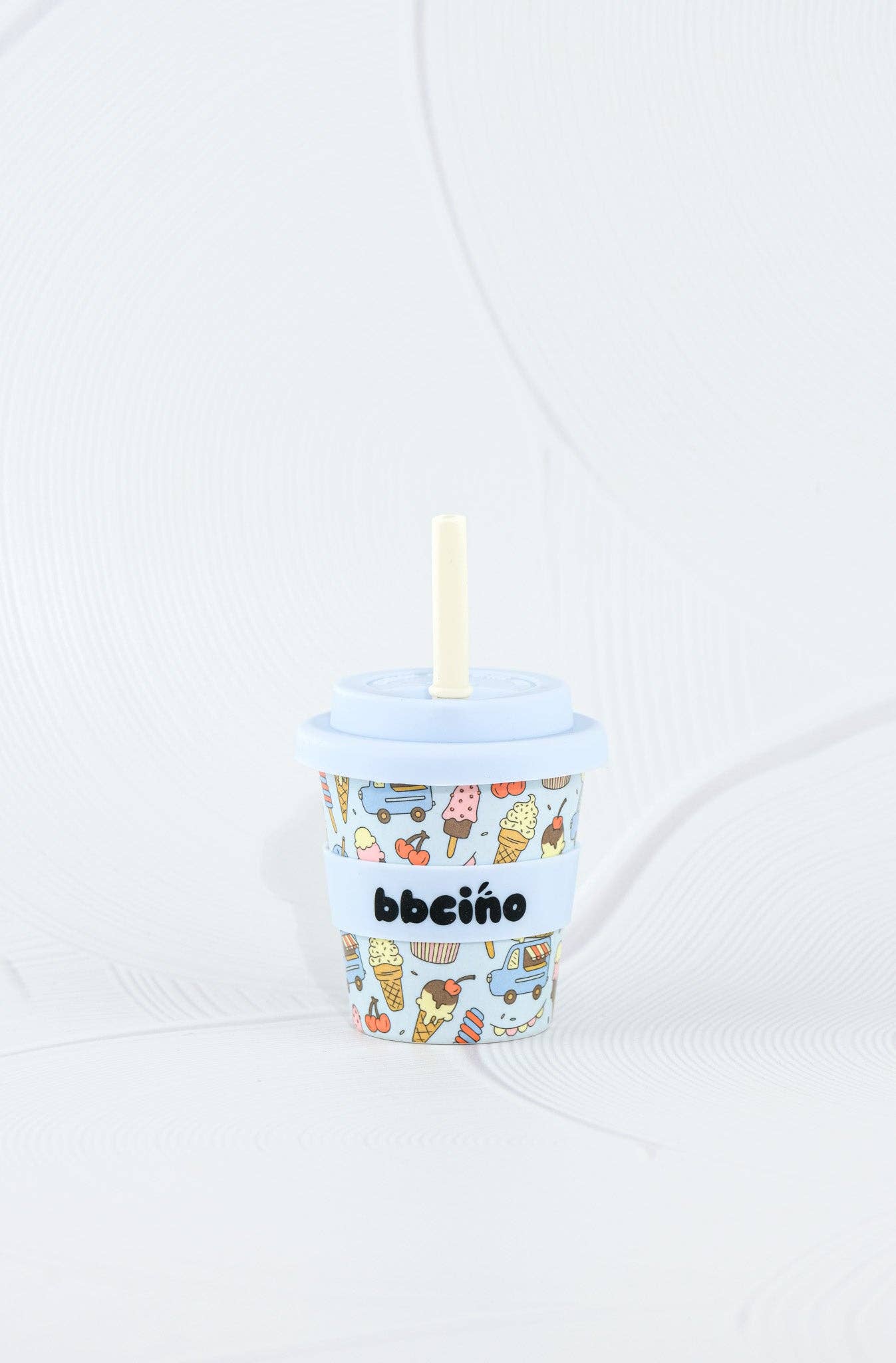 Scoops in Blue Babycino Cup - 120ml (STRAW INCLUDED)