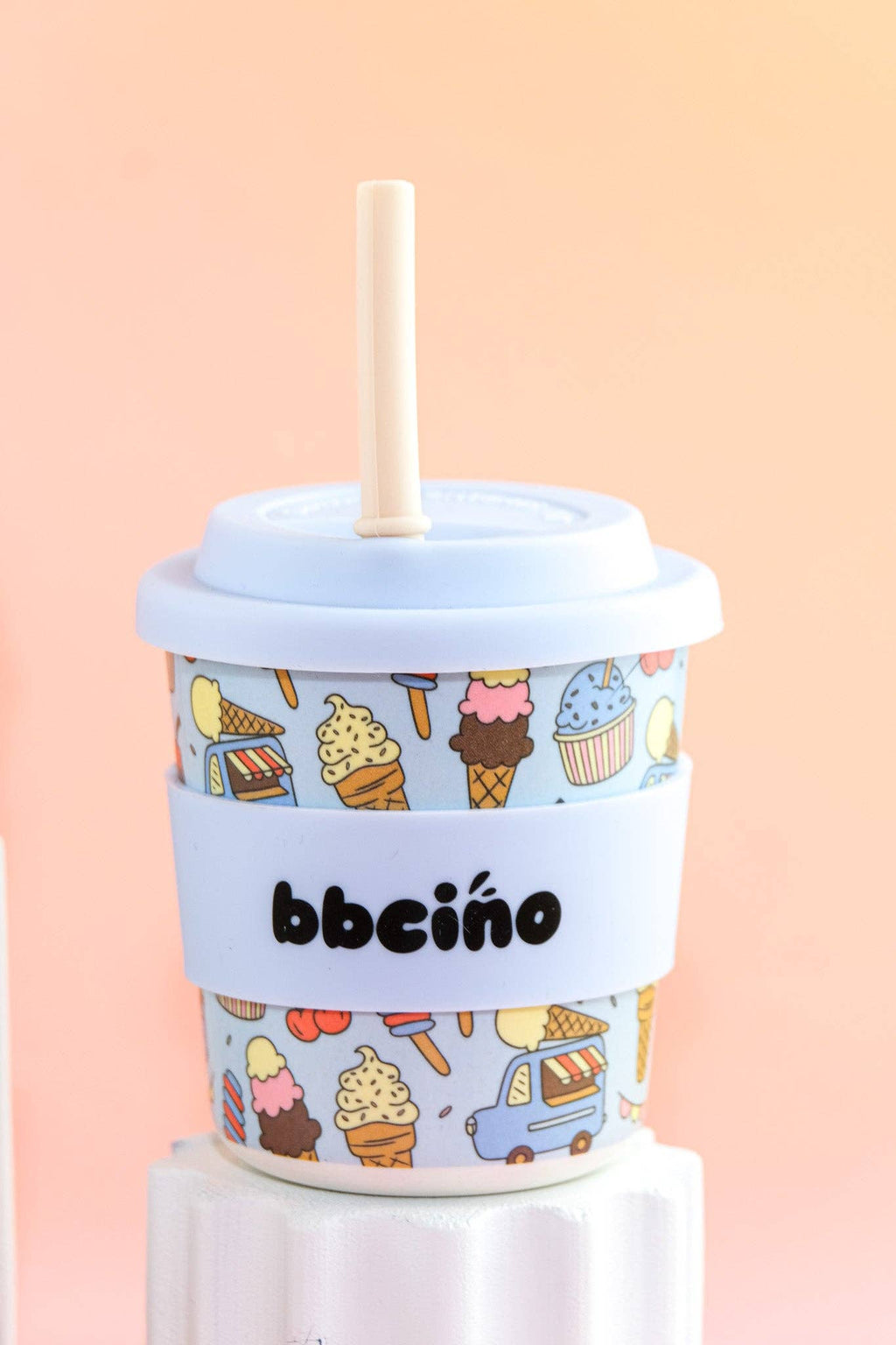 Scoops in Blue Kids Keep Cup - 240ml (STRAW INCLUDED)