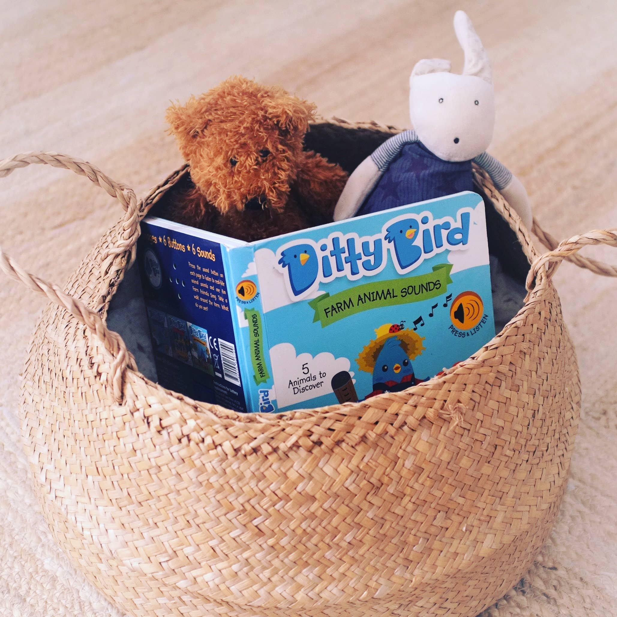 Ditty Bird Farm Animal | Baby Sound Book Farm USB-C